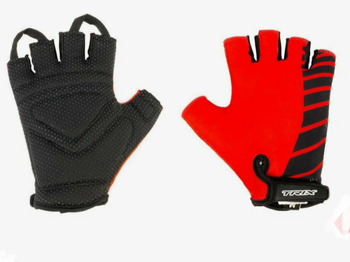 Перчатки TRIX nw  мужские,XXL, коротк. пальцы, гелев. вставки, дышащая лайкра/искусств. замша, красные