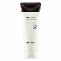 MIZON Глубокоочищающая пенка для умывания с муцином улитки- SNAIL SILKY DEEP CLEANSING FOAM , 150мл