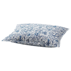 IKEA RODGERSIA  (ИКЕА РОДГЕРСИА)  -  Наволочка, синий/белый, 50x60 см