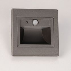 Citilux Скалли CLD005KS1 Встраиваемый светильник с датчиком движения Графит