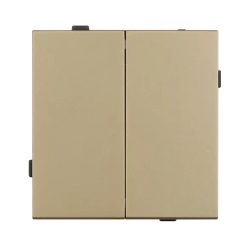 Механизм выключателя двухклавишный непроходной SWT-TENDO-MK02-SFPL-GD (230V, 10A) (Arlight, -) 054545