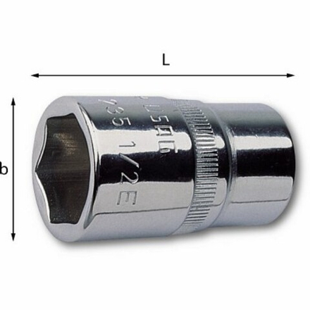 235 1/2 EN  Головка 6-ти гранная 1/2" на 32 мм., USAG (Италия)