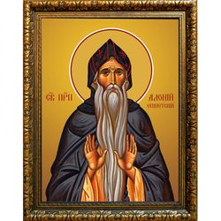 Алоний Египетский преподобный. Икона на холсте.