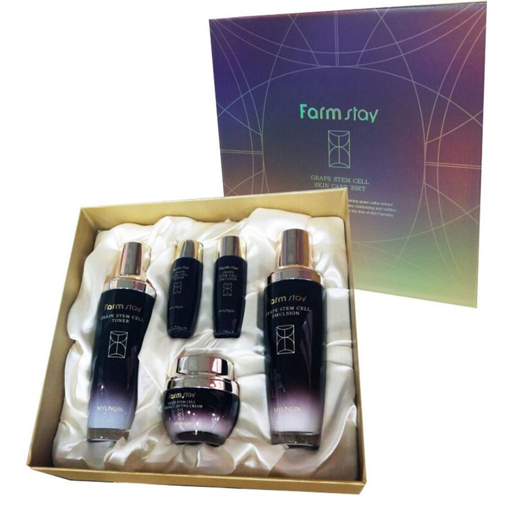 [Farm Stay] GRAPE STEM CELL SKIN CARE 3SET - Набор средств с фито-стволовыми клетками винограда
