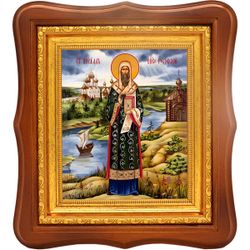 Кирилл Ростовский Святитель. Икона на холсте.