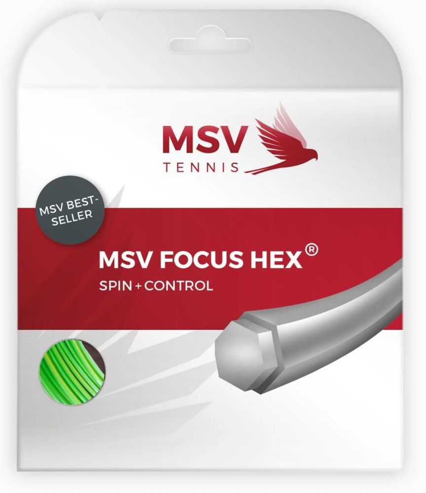Теннисные струны MSV Focus Hex (12 m) - green