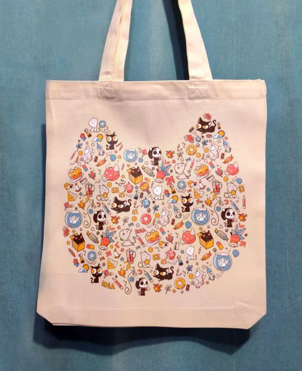 Шоппер "Кошки-мышки" с ультра кошачьим принтом