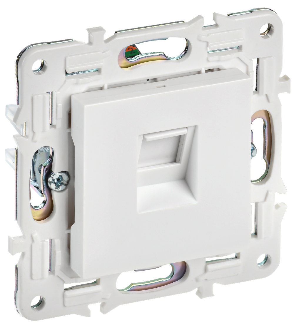 SKANDY Розетка компьютерная RJ45 кат.5E SK-K01W арктический белый IEK