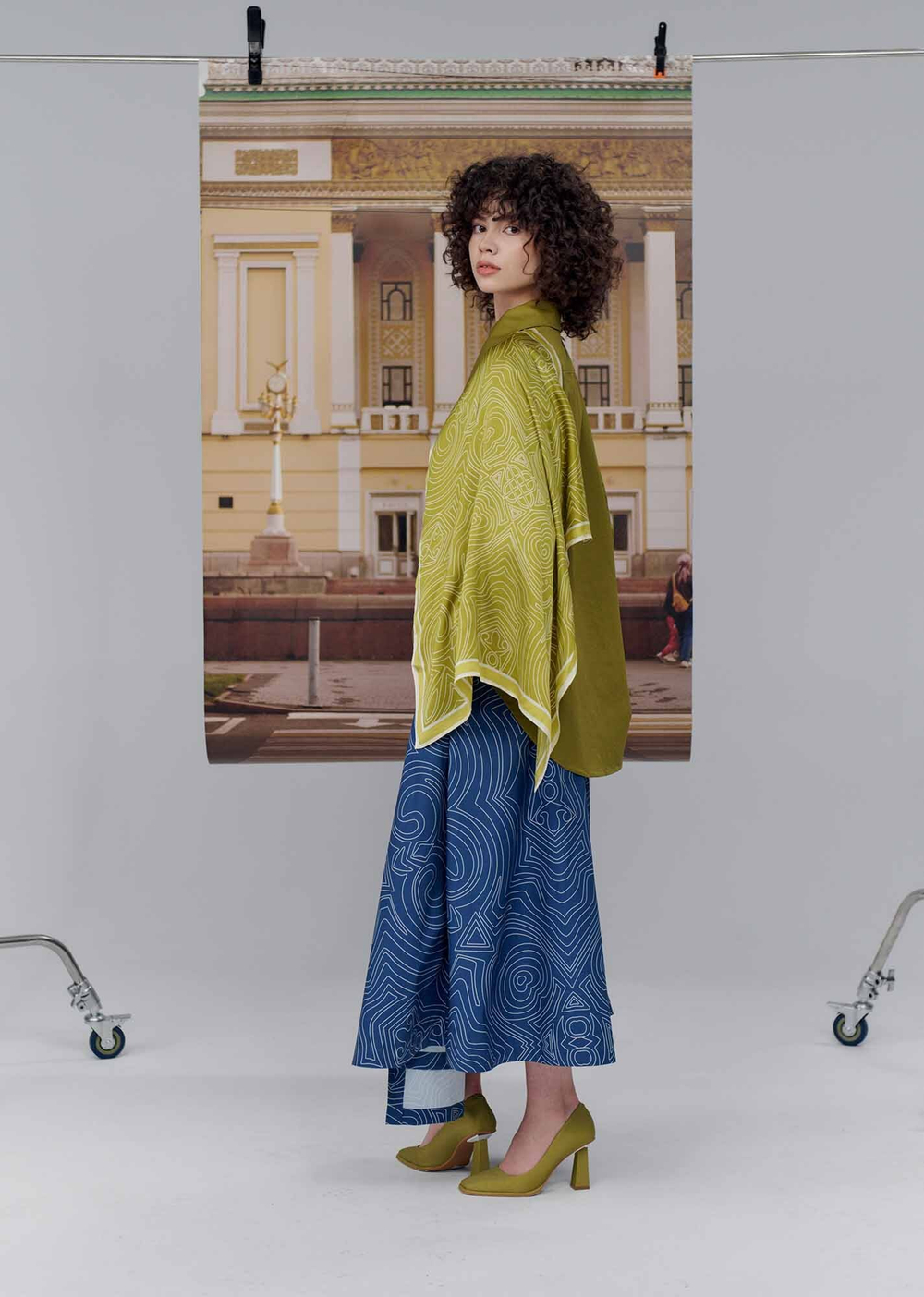 Юбка удлиненная print 291-04, XL 2429