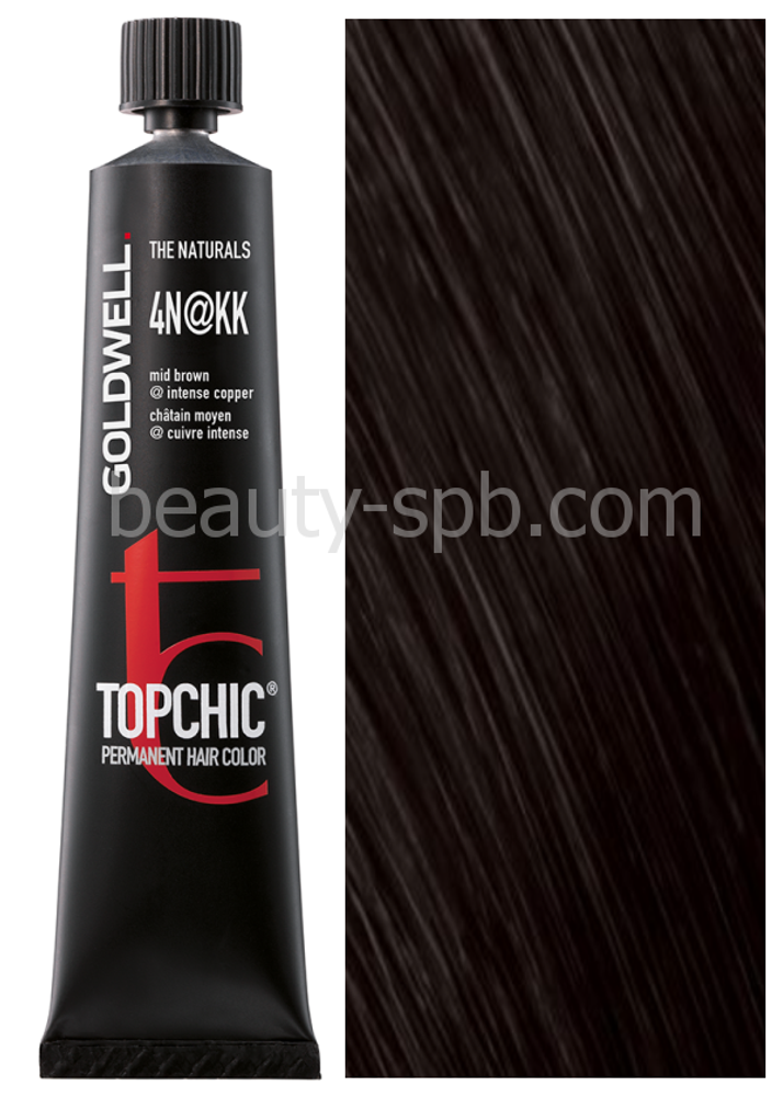 Goldwell Topchic 4N@KK коричневый с интенсивным медным сиянием 60 мл