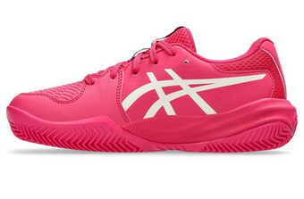 Детские Кроссовки теннисные Asics Gel-Resolution X GS Clay - ярко-розовый/кремовый
