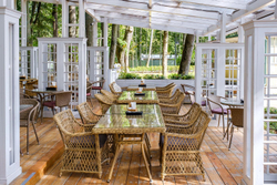 "Латте" плетеное кресло из искусственного ротанга, цвет соломенный