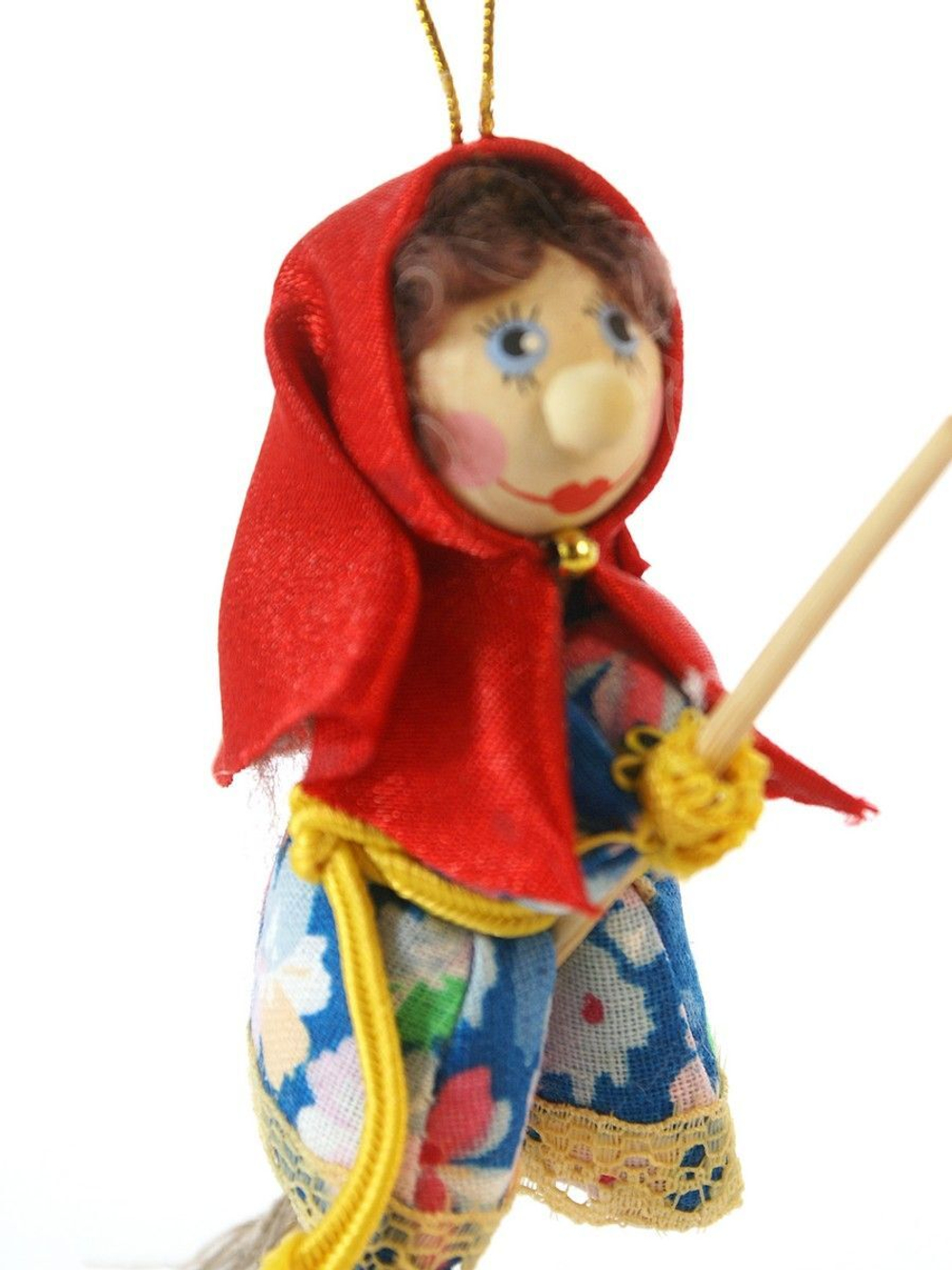 Кукла-подвеска Баба-Яга