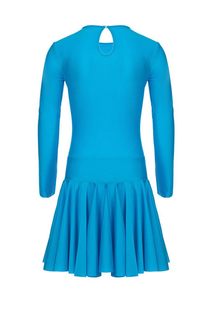 Голубое спортивное платье с рукавом ALIERA