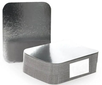 Крышка 145*119 мм. для алюминиевой формы 490 мл. 150*124*44 мм., (100/1200 шт.) ГОРНИЦА 402-706