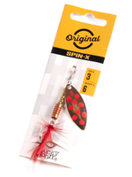 Блесна вращающаяся Lucky John SPIN X LONG 05 12,0г CR (5шт. в упк.)