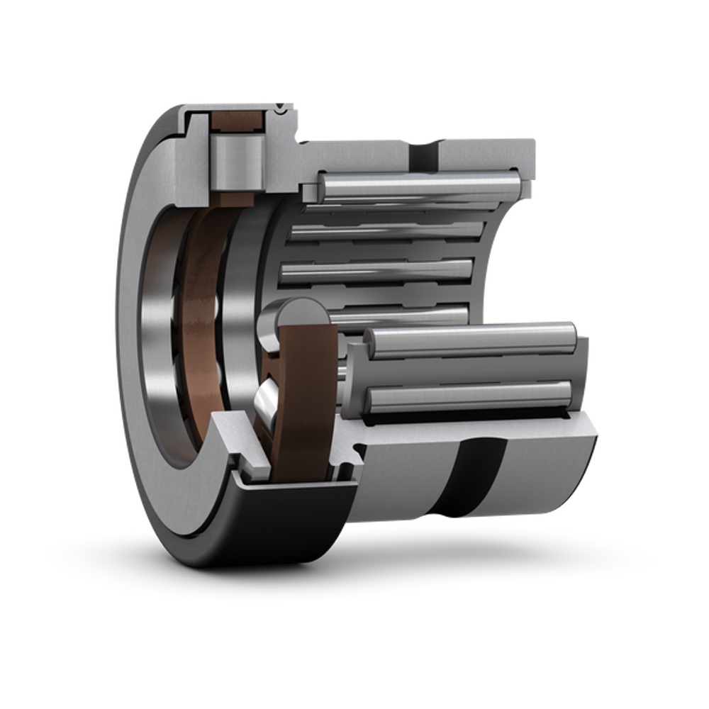 Комбинированный игольчатый роликоподшипник/упорный цилиндрический роликоподшипник с крышкой NKXR 35 Z