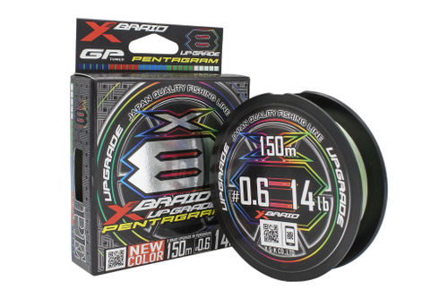 Плетеный шнур YGK X-Braid Upgrade X8 Pentagram 150m #1,0-22lb