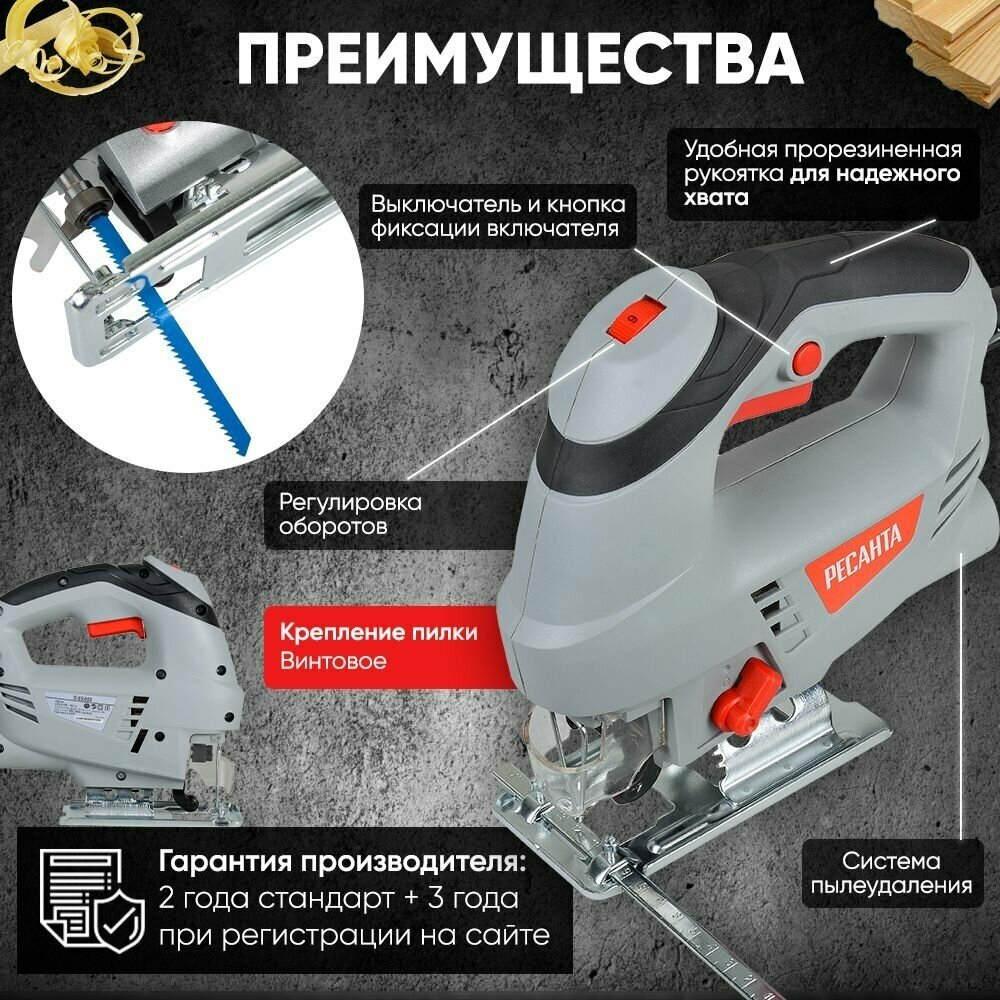 Лобзик электрический РЕСАНТА Л-65/650