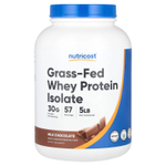 Nutricost, изолят сывороточного протеина от коров травяного откорма, со вкусом молочного шоколада, 2268 г (5 фунтов)