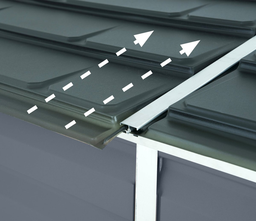 Сарай из поликарбоната Palram SkyLight Pent 4x6 grey