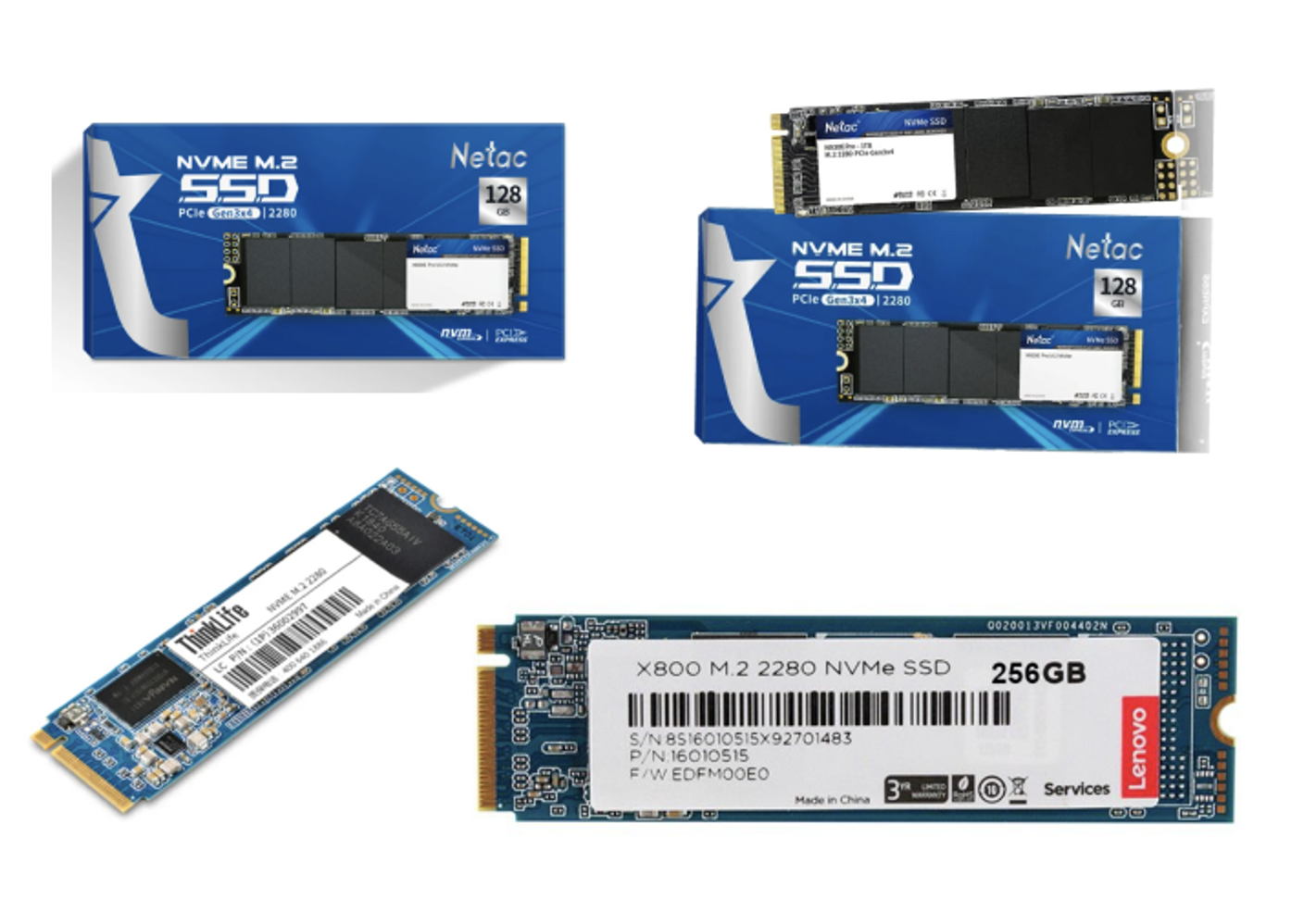SSD диски NVMe 2280 формата