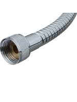 Шланг для душа 175 см с защитой от перекручивания ANTI-TWIST MKP34425BL нержавеющая сталь 2-й зажим растягивающийся Melodia della Vita