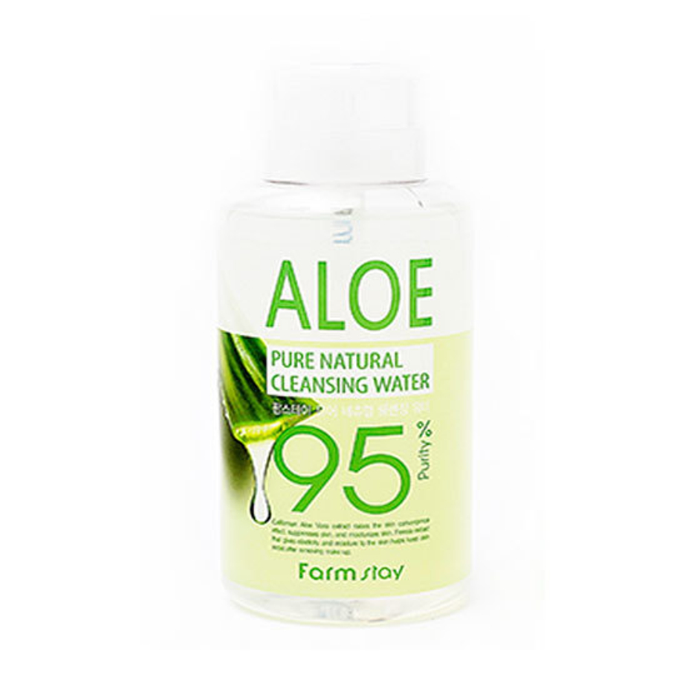 Вода очищающая с экстрактом алое FarmStay Pure Cleansing Water Aloe 500мл