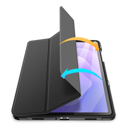 Чехол книжка черного цвета для планшета Samsung Galaxy Tab A9 Plus и Tab 11 Plus, серия Toby Series от Dux Ducis