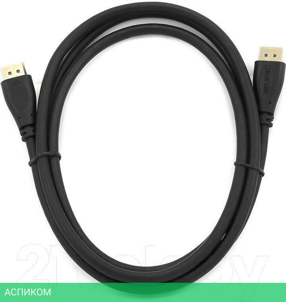 Кабель Cablexpert DisplayPort Cablexpert CC-DP-1M, v1.1, 1м, 20M/20M, черный, экран, пакет Чёрный