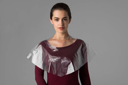 Чистовье Пелерина полиэтилен прозрачный радиус 39 см 25 шт/упк