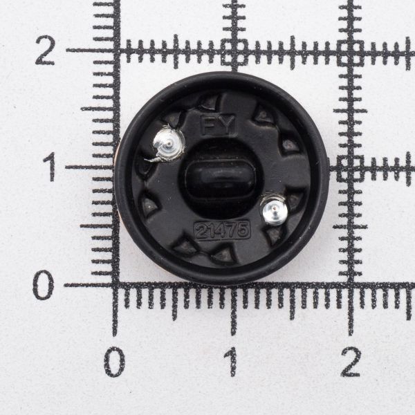 Пуговицы металл на ножке 28L=18 мм, GD.Black (золото-черный), 10 шт, MP13