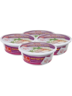 Вьетнамская рисовая лапша со вкусом говядины 120 г * 4 шт