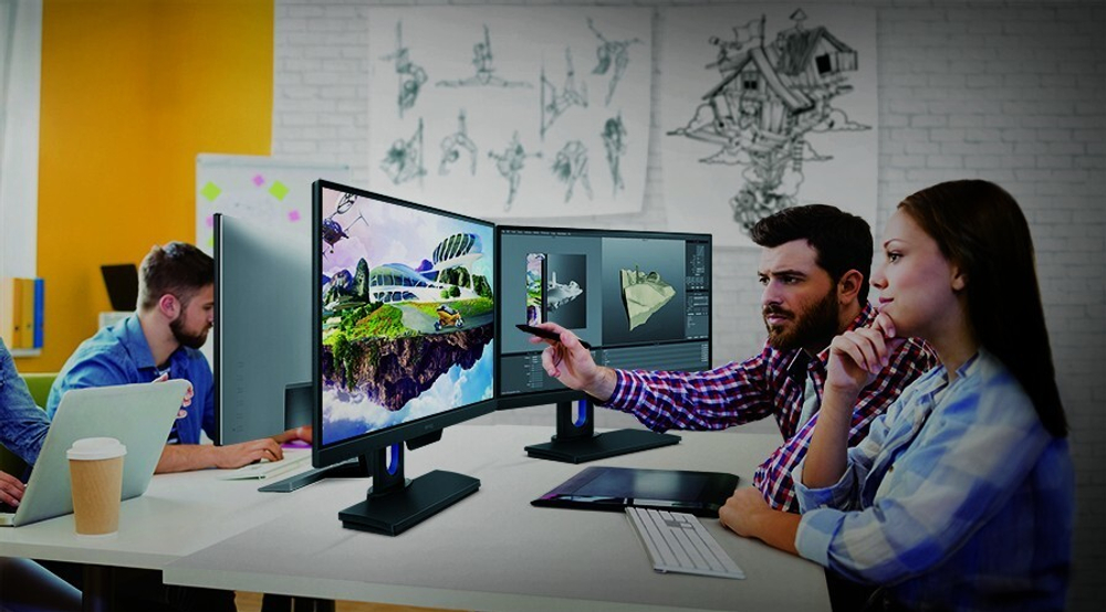 Монитор Benq 25;; PD2500Q 2560x1440 IPS LED 75Гц 4ms HDMI DisplayPort