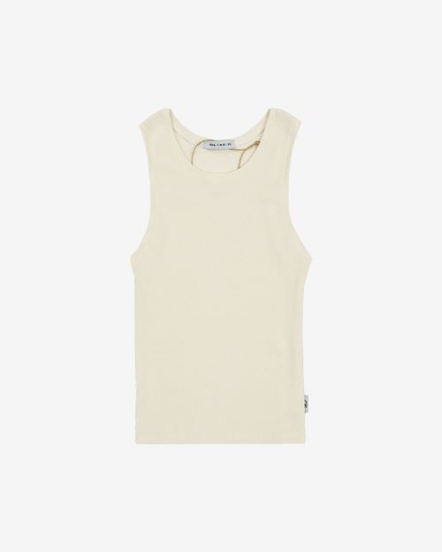 Майка One Two Tank Top Coconut Milk белая