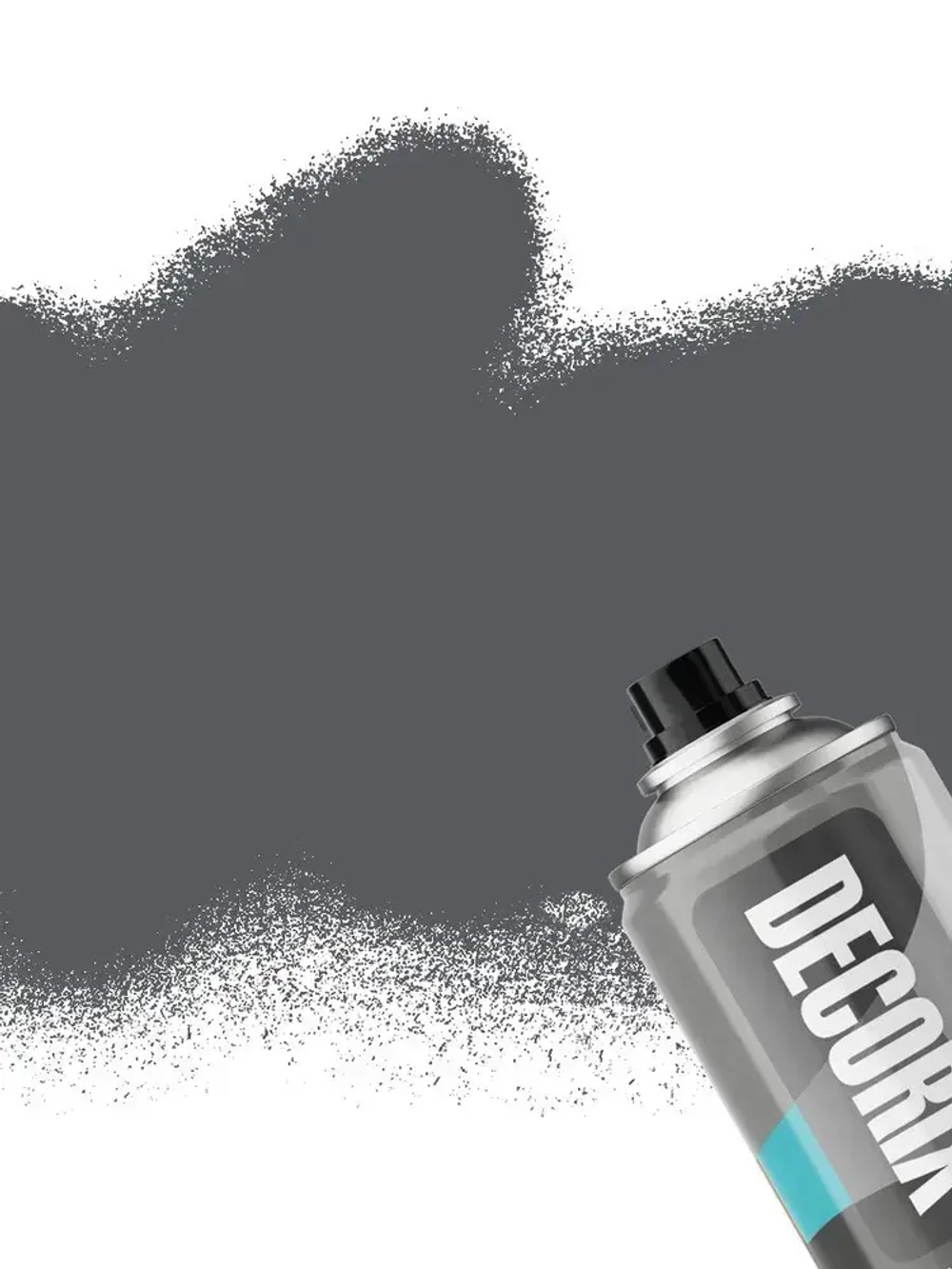 Грунт для пластика аэрозольный серый матовый DECORIX - грунтовка для пластика в баллончике 520 мл