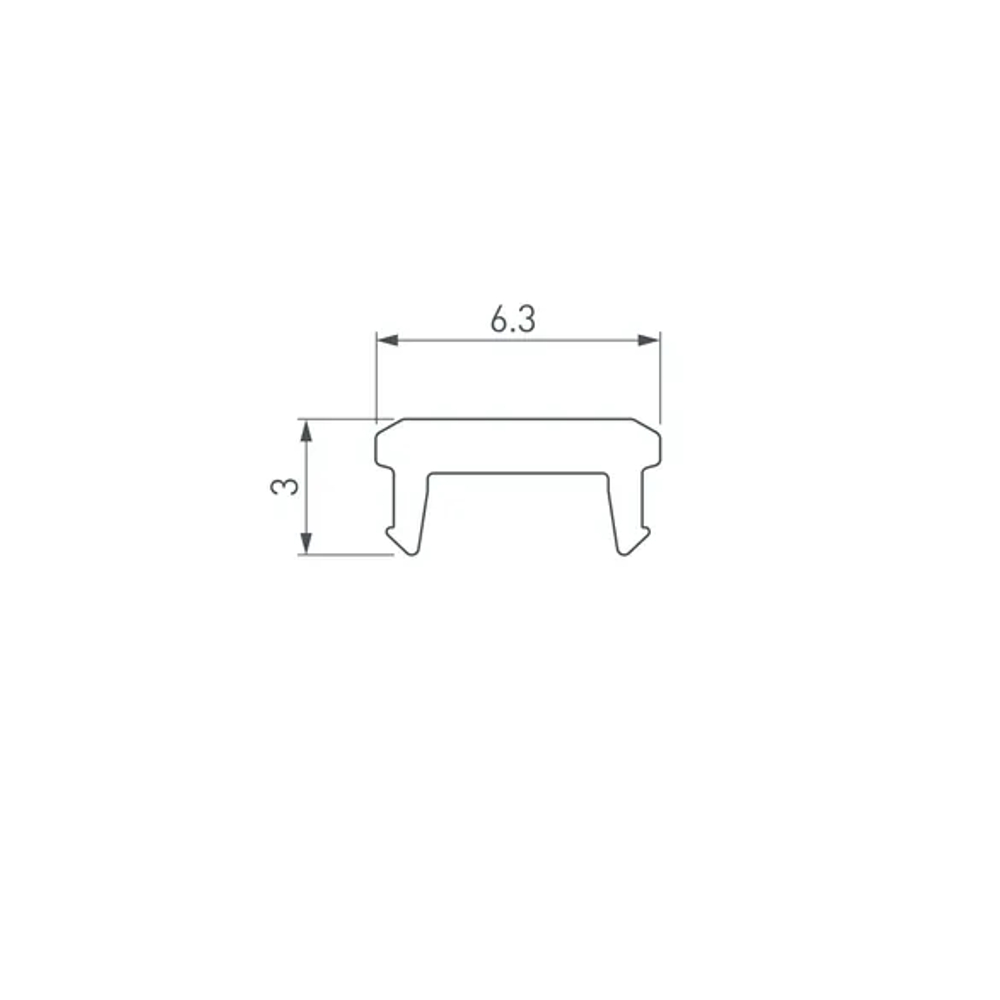 Экран SL-BEVEL-W21-2000 OPAL (Arlight, Пластик) 043689