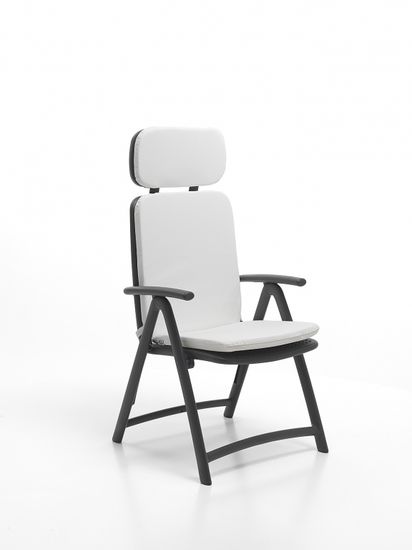 Кресло пластиковое складное Acquamarina цвет антрацит Италия