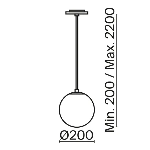 Подвесной светильник Луна / Luna 4000К 5Вт Maytoni p039pl-5w4k-20ins-b