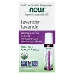 NOW Foods, органические эфирные масла, лаванда, аппликатор, 10 мл (1/3 жидк. унции)