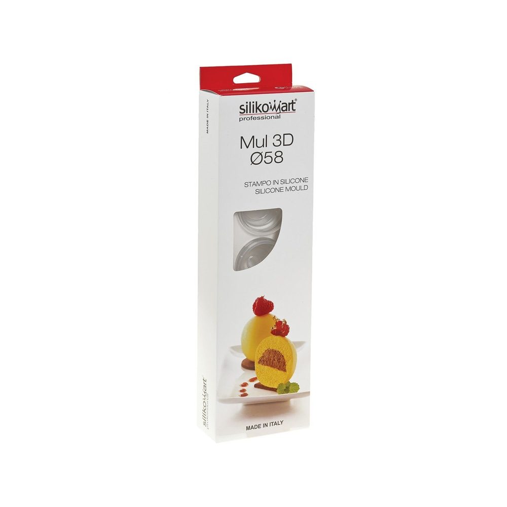 Форма силиконовая Multiflex MUL3D 58 (Сфера), Silikomart, Италия