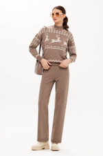 23419 Свитер женский (кофейный)