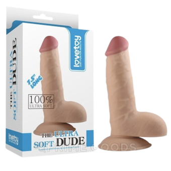 Мягкий фаллос из реалистичного материала The Ultra Soft Dude (18 см, Ø4,5 см)