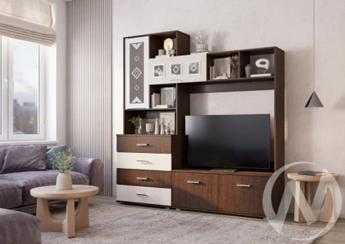 Центральная секция МС Белла (венге/ясень белый)