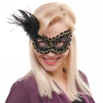 Маска карнавальная «Таинственная незнакомка», черный