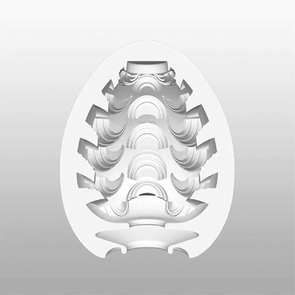 Супер эластичный мастурбатор в виде яйца Stepper replica (Цвет: белый)