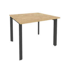 Onix Стол переговорный O.MP-PRG-1.1 Тиквуд Светлый/Металл Антрацит 980*980*750