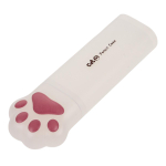 Пенал-тубус пластиковый "Лапка", 3 цвета микс