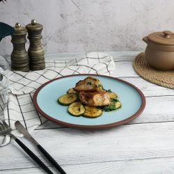 Тарелка d 20,5 см h1,8 cм Blue Matt New Brown Taiga P.L. [6]