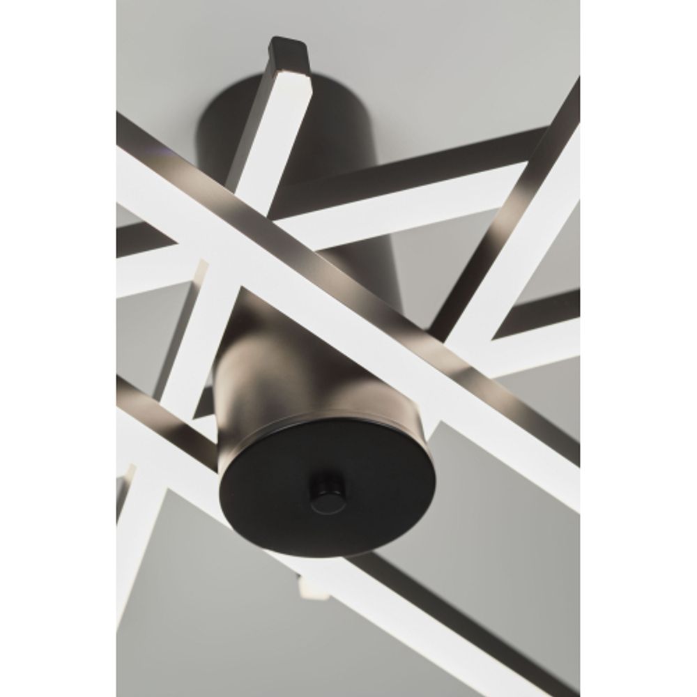 Светильник потолочный светодиодный Rivoli Violet 6180-201 LED 90Вт 3000-6000К чёрный с пультом | Rivoli